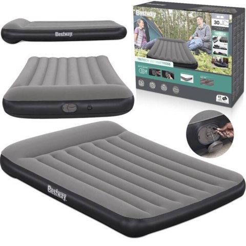 Bestway Samopompujący materac kempingowy 2-os 300kg TRITECH 191x137cm 671BR