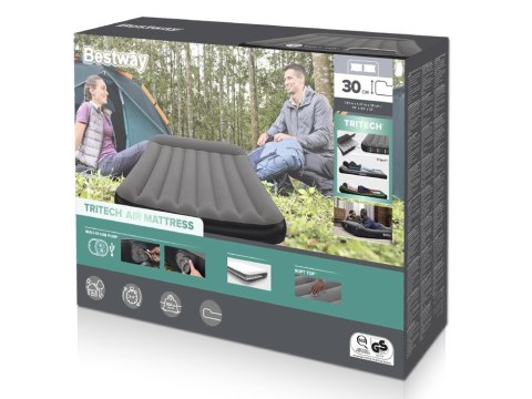 Bestway Samopompujący materac kempingowy 2-os 300kg TRITECH 191x137cm 671BR