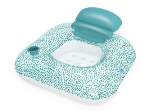 Bestway Dmuchane koło do plywania FOTEL + uchwyt na kubek 102x94cm 43097