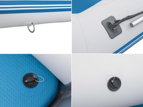 Bestway Dmuchany ponton CASPIAN 230x130x33cm - zestaw wiosła + pompka 65046