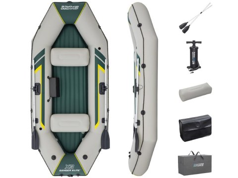 Bestway Dmuchany ponton RANGER ELITE X3 295x130x46cm + wiosła 65160