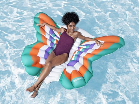 Bestway Materac plażowy dmuchany - duży leżak wodny MOTYL 193x176cm 43963