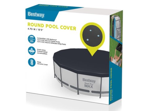 Bestway Pokrywa na basen stelażowy 457cm 58038