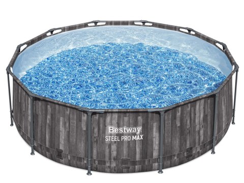 Bestway Basen stelażowy 366x100cm 8w1 drewno 5614X