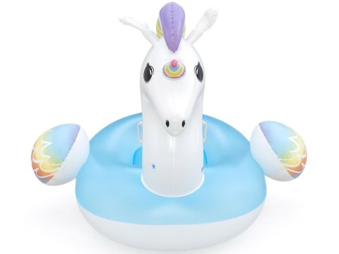 Bestway Dmuchany materac do pływania z uchwytami JEDNOROŻEC 224x164cm 41113