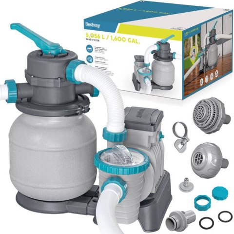 Bestway Pompa piaskowa do basenu 6056 l/h na kulki filtracyjne 58497
