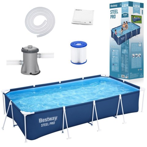 Bestway basen stelażowy 400 x 211 cm 8w1 56424