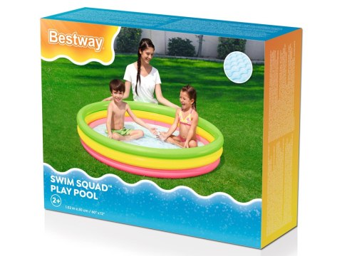 Bestway kolorowy Basenik dmuchany 152x30cm 51103