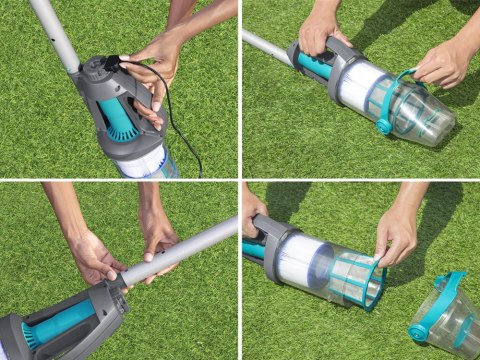 Bestawy Bezprzewodowy odkurzacz basenowy ręczny AquaGrip + 2 głowice 58946