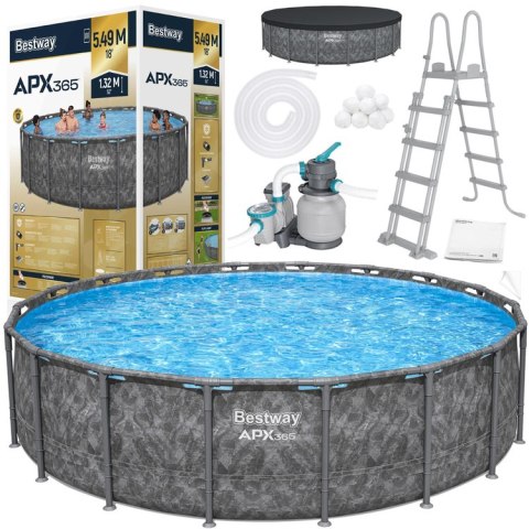 Bestway Basen stelażowy CAŁOROCZNY 549x132cm 6w1 561KC