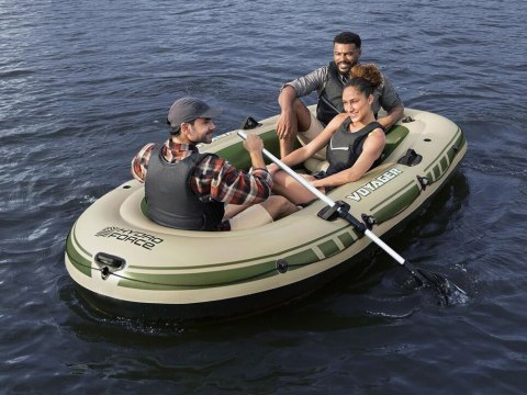 Bestway Dmuchany 3osob Ponton + wiosła 294 x 137cm Voyager X3 Raft 65164