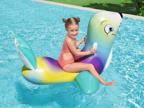 Bestway Dmuchany materac do pływania FOKA z uchwytami 157x114cm 41479