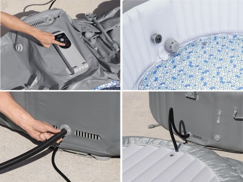 Bestway Lay-Z-Spa Hawaii AirJet 8 hydromasaż 6-8os WiFi aplikacja 6001J