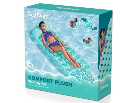 Bestway Materac plażowy Comfort Plush efekt zmiany koloru 198x74cm 43550
