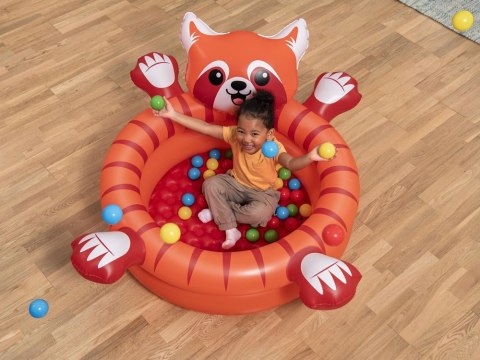 Bestway Suchy basen z kulkami Czerwona PANDA 107x94cm + 50 kulek 52702