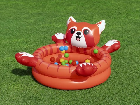Bestway Suchy basen z kulkami Czerwona PANDA 107x94cm + 50 kulek 52702