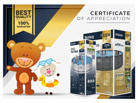 Bestway basen stelażowy 396x122cm 8w1 5618W