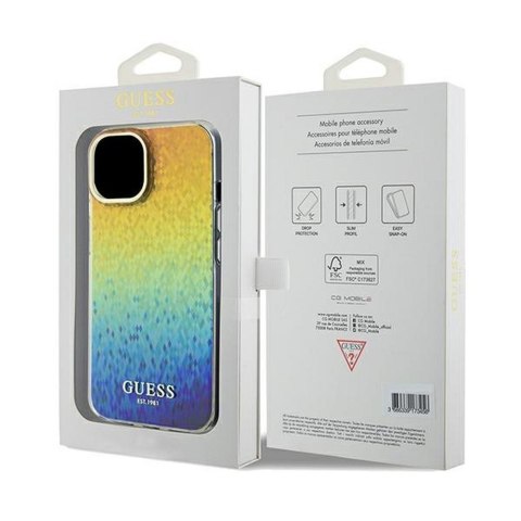 GUESS futerał do IPHONE 14 GUHCP14SHDECMI (IML Faceted Mirror / disco iridescent) wielokolorowy