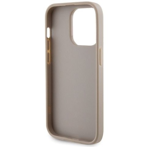 GUESS futerał do IPHONE 15 Pro GUHCP15LPS4DGPD (Strass Metal Logo) złoty