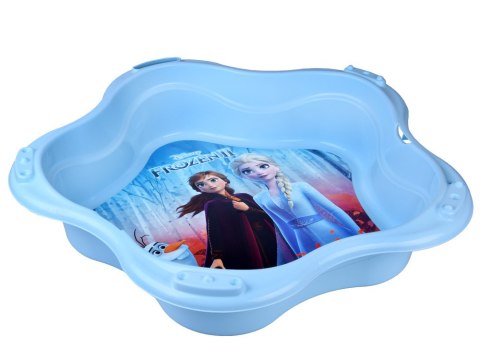 Piaskownica zamykana plastikowa MUSZELKA 2w1 basenik Kraina Lodu SP0884