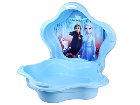Piaskownica zamykana plastikowa MUSZELKA 2w1 basenik Kraina Lodu SP0884