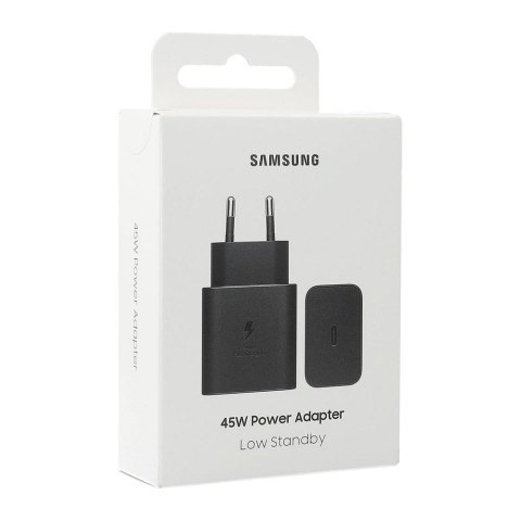 SAMSUNG oryginalna ładowarka sieciowa Typ C PD 3A 45W EP-T4511NBEGEU czarna blister