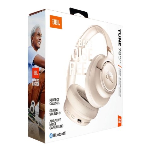 Słuchawki bezprzewodowe nauszne JBL Tune 780NC beżowe