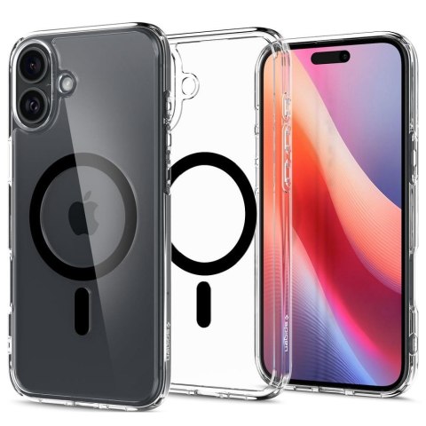 SPIGEN futerał ULTRA HYBRID MAG kompatybilny z MagSafe do IPHONE 16 Plus black