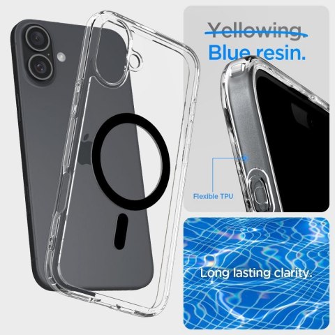 SPIGEN futerał ULTRA HYBRID MAG kompatybilny z MagSafe do IPHONE 16 Plus black