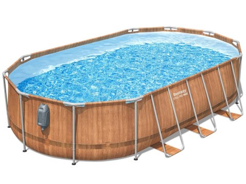 Basen stelażowy Bestway 610x366x122 deska 10w1 pompa drabinka + LED 56719