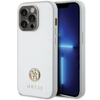 GUESS futerał do IPHONE 15 Pro GUHCP15LPS4DGPS (Strass Metal Logo) srebrny