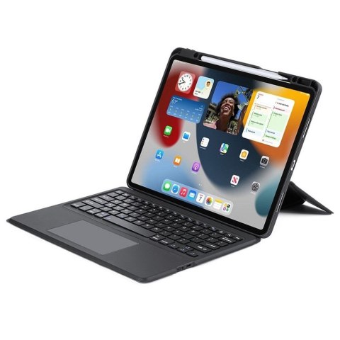 DUX DUCIS etui DK składane z klawiaturą bezprzewodową do iPad Air 13 (2024)/Pro 12.9 (2020/2021/2022) czarne