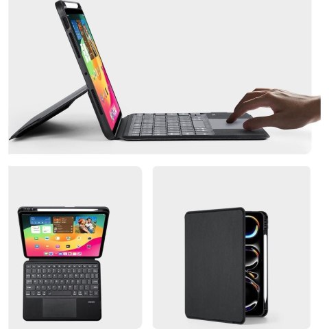 DUX DUCIS etui DK składane z klawiaturą bezprzewodową do iPad Pro 11 (2024) czarne