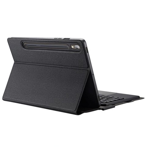 DUX DUCIS etui TK składane z klawiaturą bezprzewodową do SAMSUNG Tab S9/S9 FE/S10 FE czarne