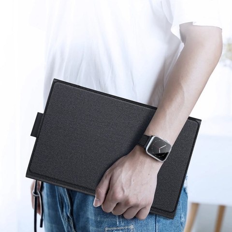 DUX DUCIS etui TK składane z klawiaturą bezprzewodową do SAMSUNG Tab S9/S9 FE/S10 FE czarne