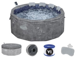 Bestway Lay-Z-Spa Carrara AirJet 6 hydromasaż 4-6os WiFi aplikacja 6001V