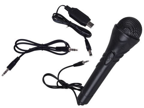 Keyboard 61 Klawiszy Podświetlane Stojak Mikrofon Organy Edukacyjne IN0187