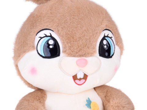 Pluszowy Królik 40 cm Uroczy brązowy KARMELEK z zaginanymi uszami ZA5922
