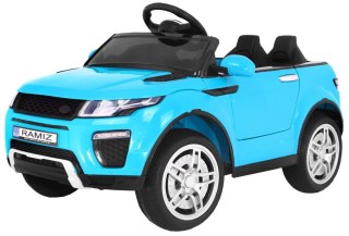 Autko Rapid Racer elektryczne dla dzieci - Niebieski SUV + Pilot