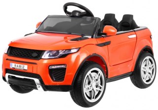 Autko Rapid Racer elektryczne dla dzieci, Pomarańczowy SUV + Pilot