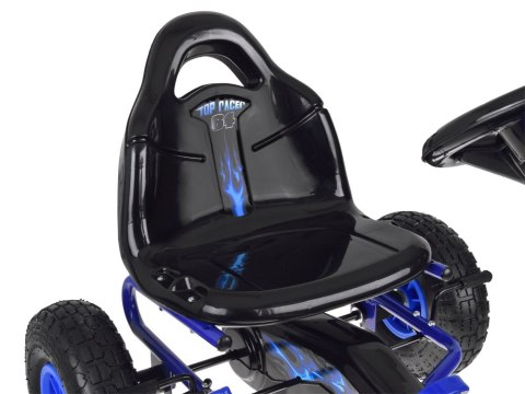 Duży gokart na pedały regulowane siedzisko pompowane koła SP0839