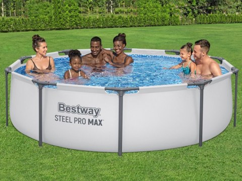 Basen Stelażowy Steel Pro MAX 305x76 Okrągły 10FT BESTWAY 3w1