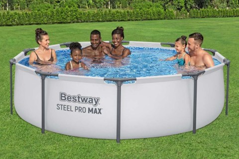 Basen Stelażowy Steel Pro MAX 305x76 Okrągły 10FT BESTWAY 3w1