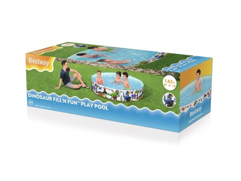Basen rozporowy Wesołe Dinozaury dla dzieci 2+ BESTWAY 183x38cm