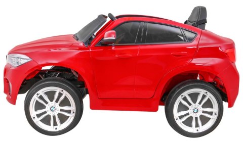 BMW X6M Elektryczne Autko dla dzieci, Czerwony SUV + Pilot