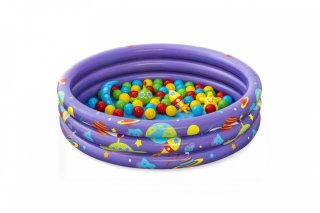 Dmuchany Basen 2w1 Kosmos dla dzieci 2+ BESTWAY 102x25cm + 50 Piłeczek + 4 Zabawki