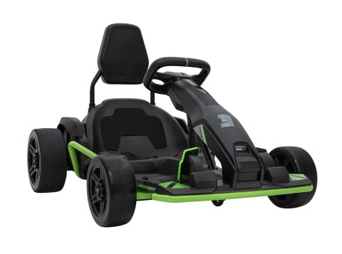 Gokart Fast 3 Drift na akumulator dla dzieci Czarny + Funkcja driftu + Silniki 2x150W + Radio LED + Pasy