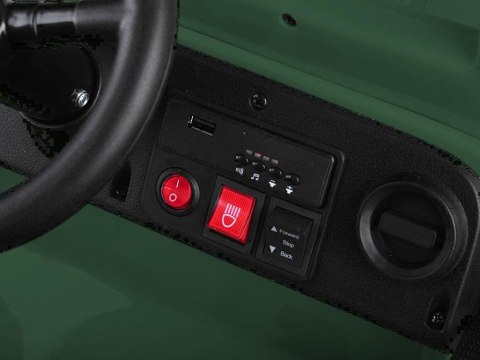 Wojskowe Auto na akumulator Willys + pilot PA0263