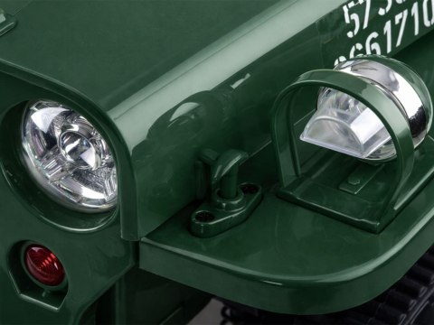 Wojskowe Auto na akumulator Willys + pilot PA0263