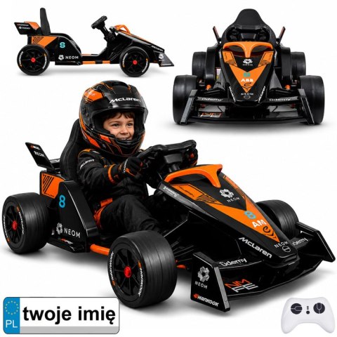 Bolid na akumulator wyścigówka dla dziecka Formuła E McLaren NEOM PA0346